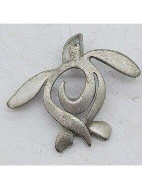 Roland St. John Ocean Traveler Collection Pewter Sea Turtle Pendant
